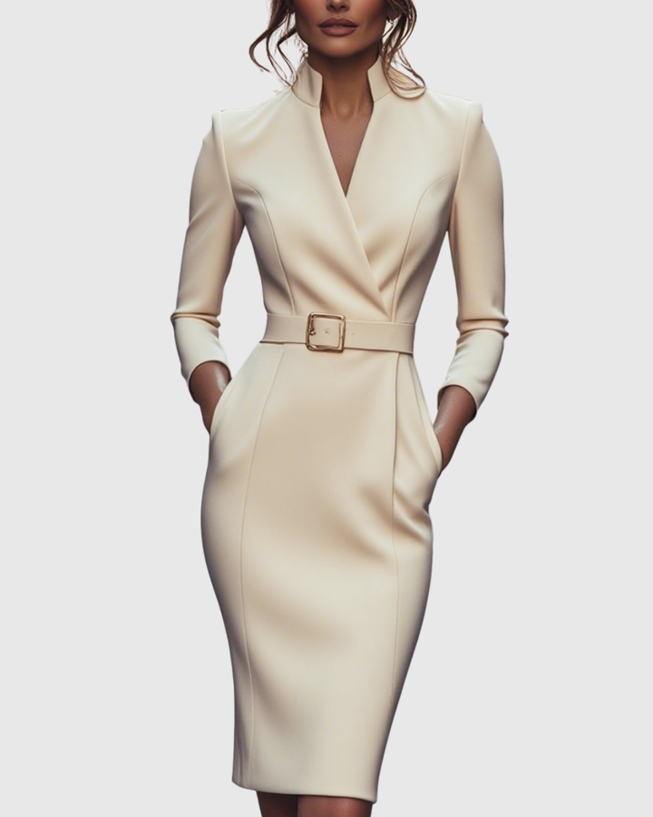 Claribel - Refined Midi Dress